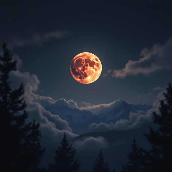 Éclipse lunaire et lune de sang