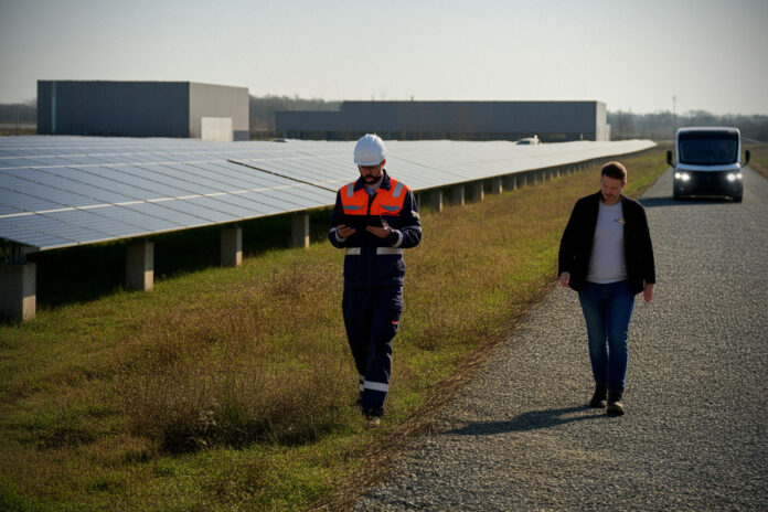 225f59e71b84bf15 Près du Mans, friche industrielle recyclée en champ solaire, foncier relancé, les contraintes que la commune doit affronter en 2026