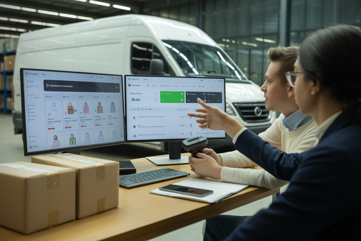 Équipe e-commerce ajustant fiches produits face aux résumés IA