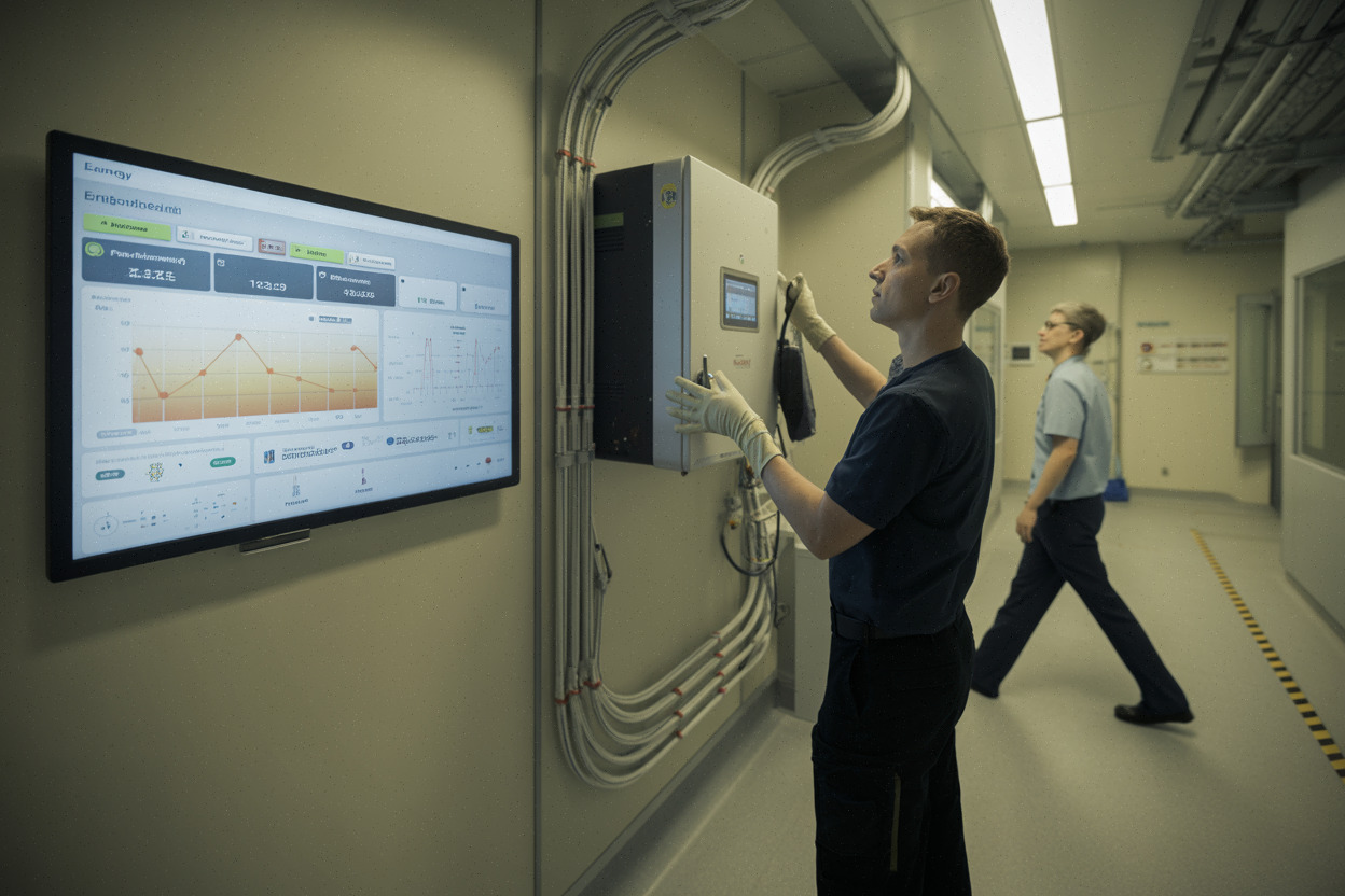 Autoconsommation solaire à l’hôpital de Mâcon, suivi technique et onduleurs
