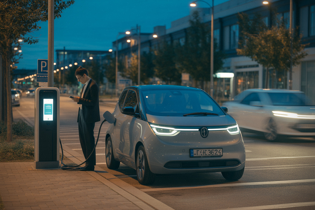 Recharge publique d’une citadine électrique compacte pour viser 300 km annoncés