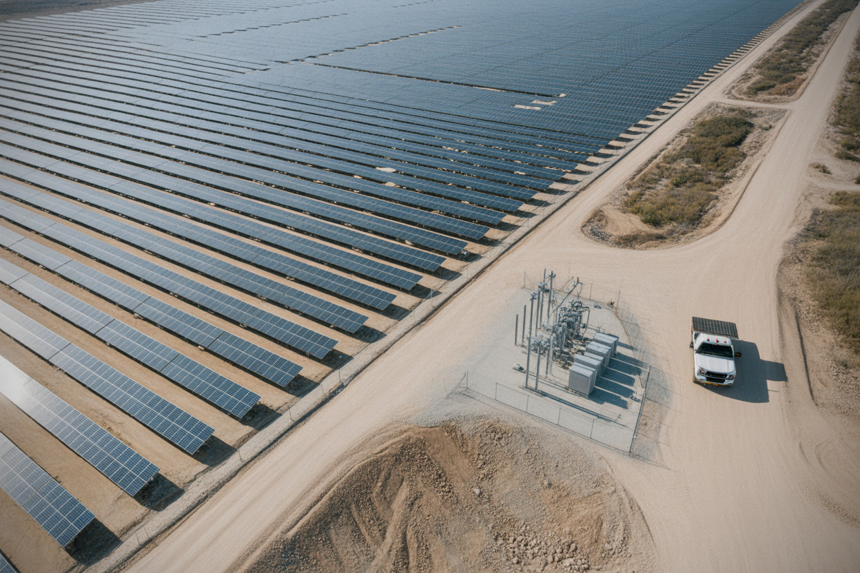 Centrale solaire de 63 MW sur décharge minière en Afrique du Sud