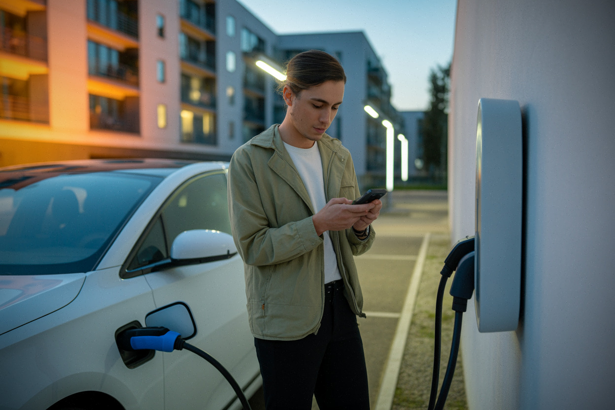 Recharge à domicile d’une voiture électrique en leasing salarial