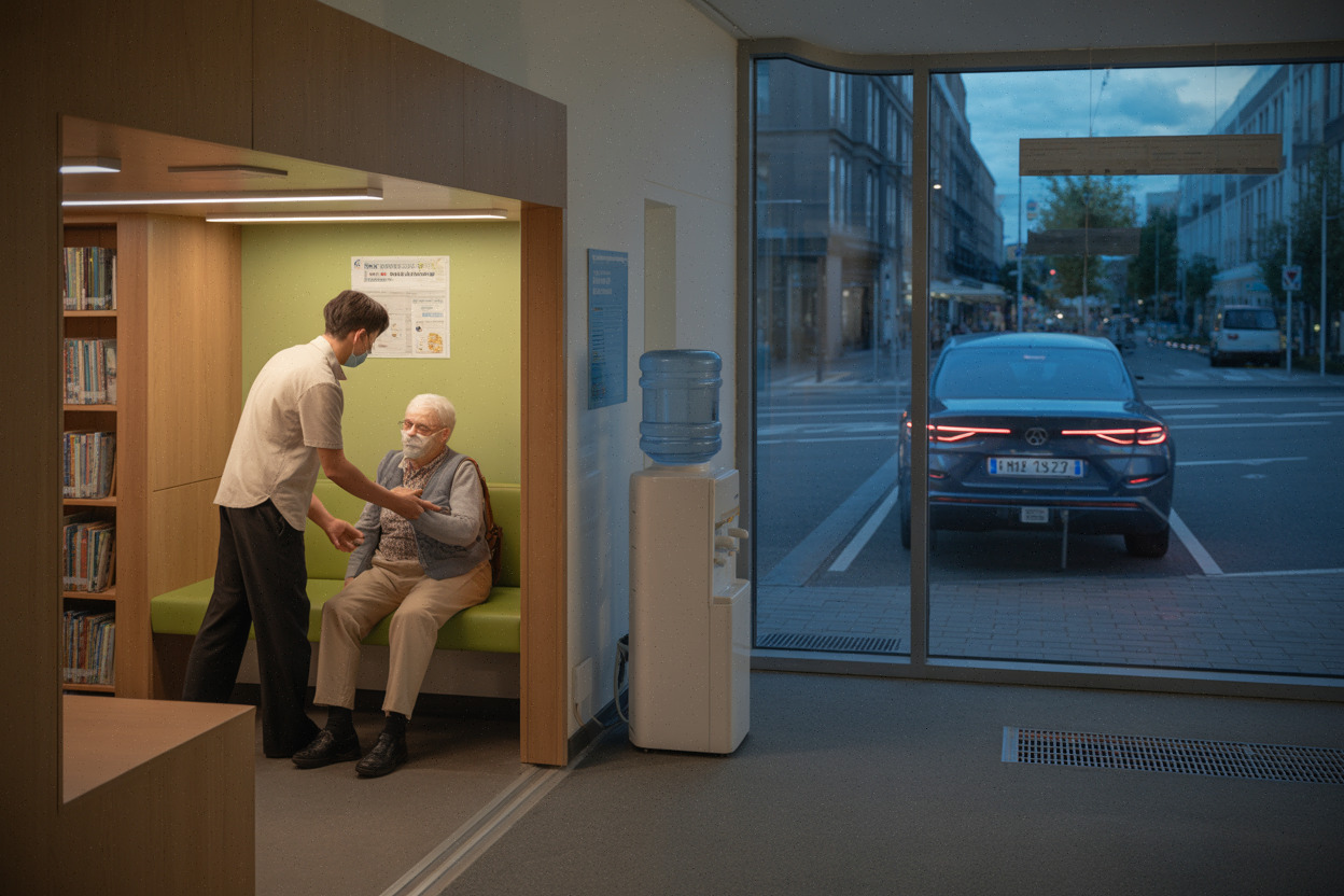Bibliothèque transformée en refuge thermique accessible au public