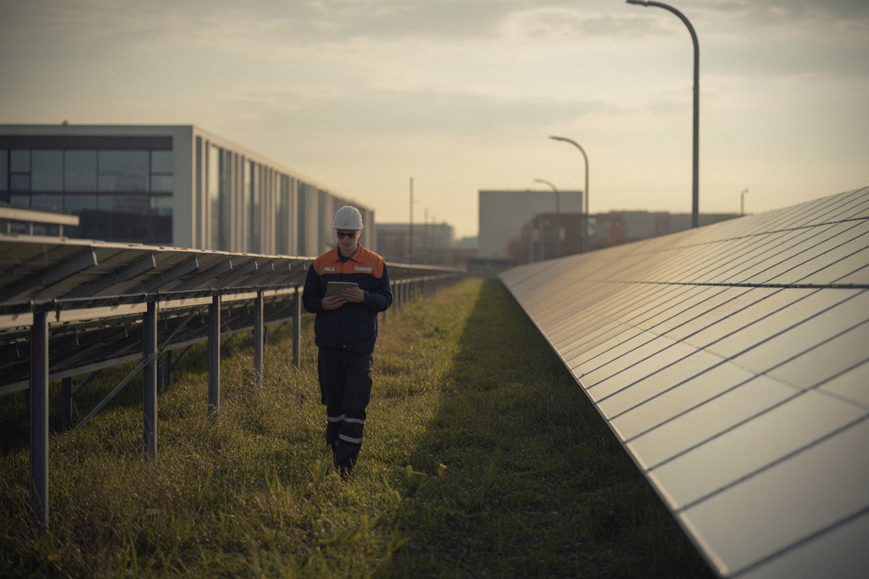 Pilotage d’une centrale solaire hybride pour lisser l’injection