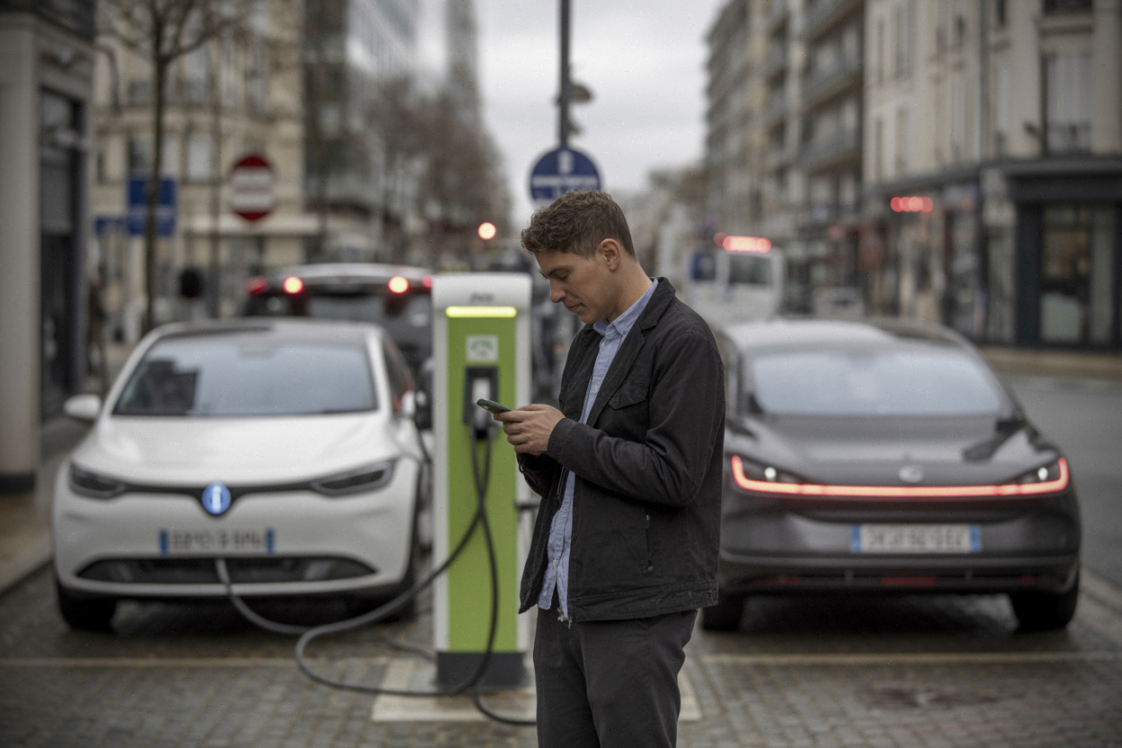 Bornes de recharge en ville, usage quotidien des voitures électriques