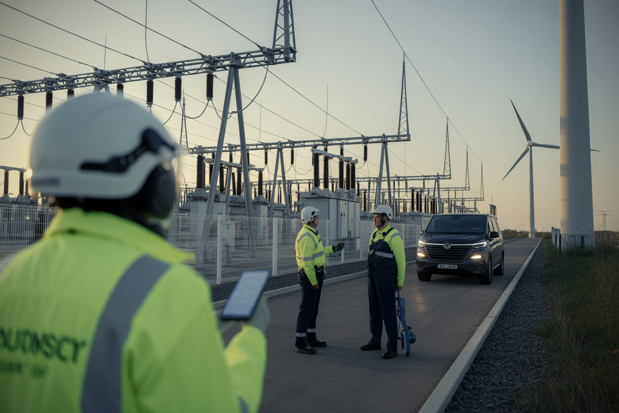 Poste électrique haute tension mobilisé pour l’équilibre du réseau