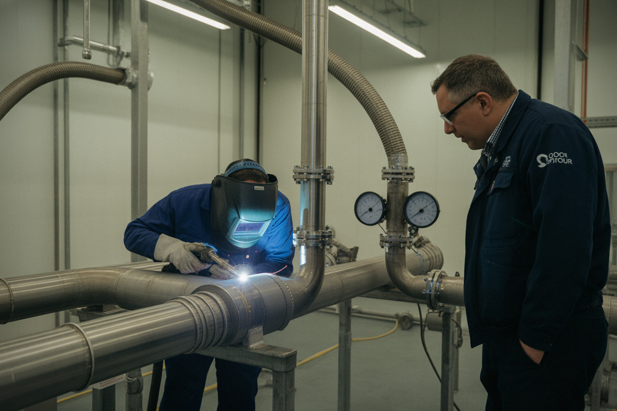 Atelier de soudage haute technicité pour pièces destinées au nucléaire