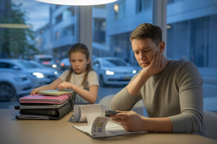 Budget familial face aux changements d’août Une famille calcule ses dépenses entre facture d’électricité et rentrée scolaire