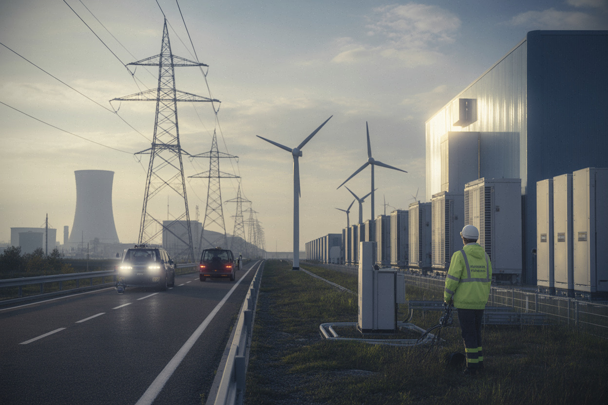 Réseau électrique chinois reliant nucléaire, renouvelables et zones industrielles